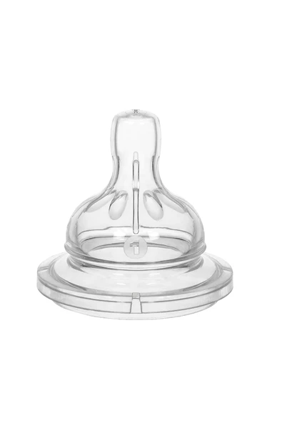 Wee Baby Silikon Biberon Emziği Geniş Ağızlı No:1 0-6 Ay - Resim 2