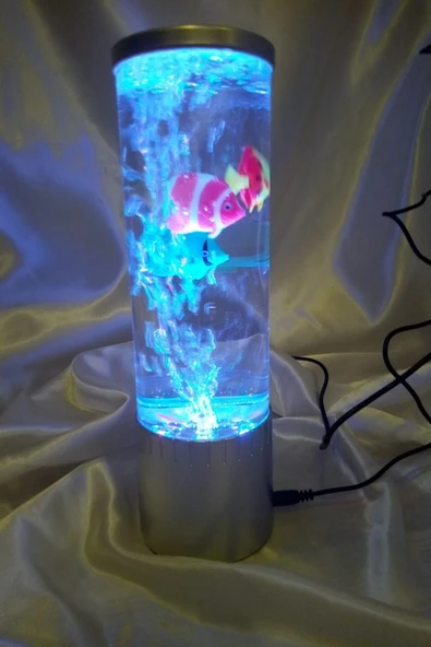 Hava Nemlendirici Led Işıklı Akvaryum ölmeyen Balık - Resim 5