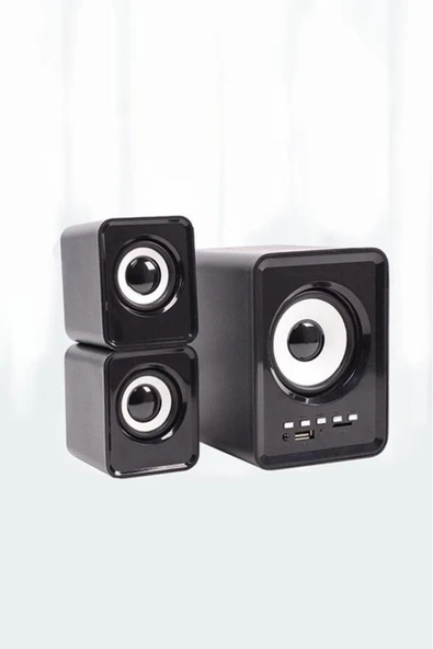 D23 Bluetooth Hoparlör 3.5mm Jack Kablolu Bilgisayar Hoparlörü - Resim 5