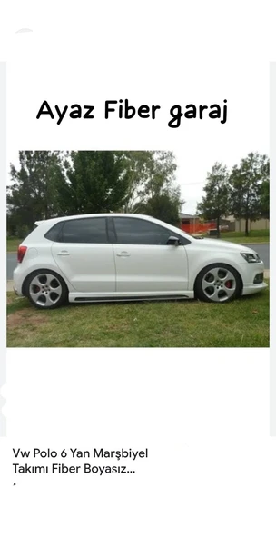 VOLSKVAGEN POLO 6R YAN MARŞBİYEL TAKIMI FİBER BOYASIZ - Resim 2