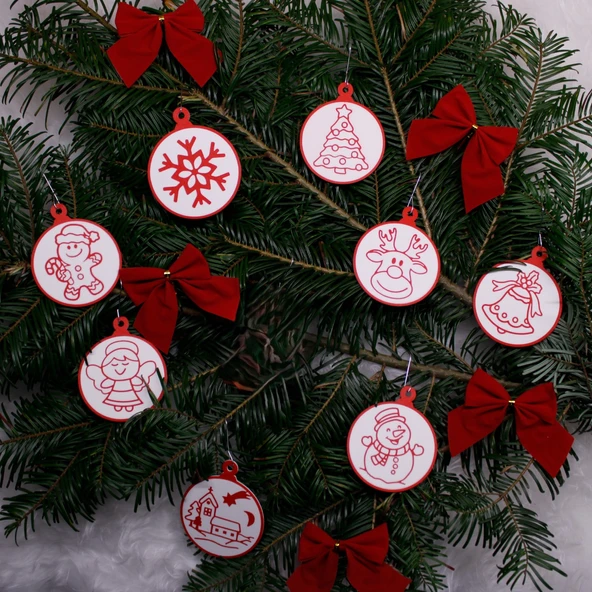 Yılbaşı Ağacı Süsü  Yeni Yıl Ağaç Aksesuarı - Resim 2