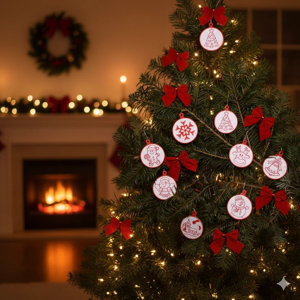 Yılbaşı Ağacı Süsü  Yeni Yıl Ağaç Aksesuarı ürün görseli 1