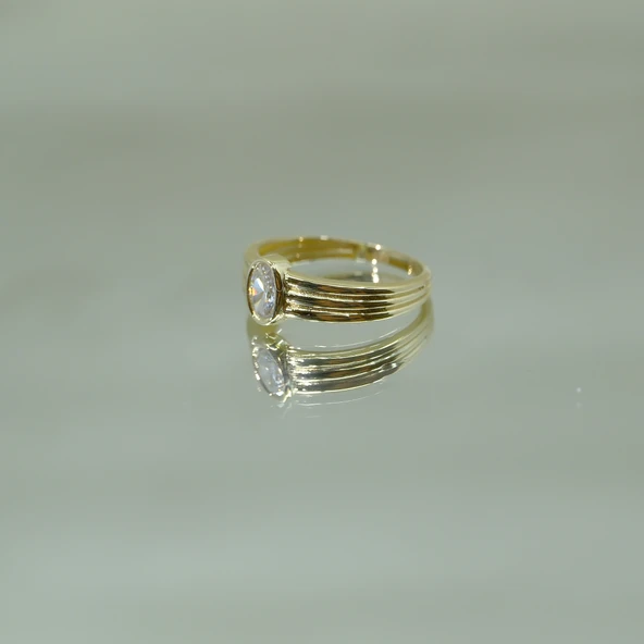 Ajda yüzük 925 Ayar 1,00 ct Gümüş Yüzük - Resim 4