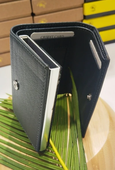 Monalisa Home Yeni Nesil Deri Mekanizmalı Lüks Cüzdan - Resim 2