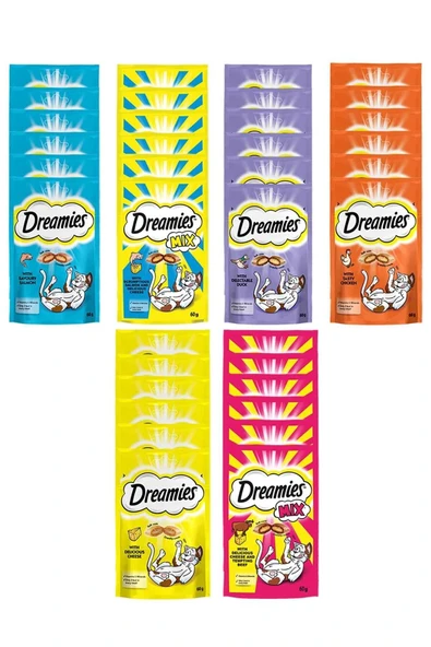Dreamies Kedi Ödül Maması Karışık Paket 60 Gr x 24 Adet - Resim 2