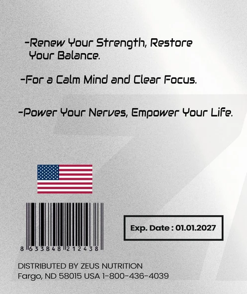 Zeus Nutrition NeuroSilk 200 mg 60 Kapsül - Resim 3