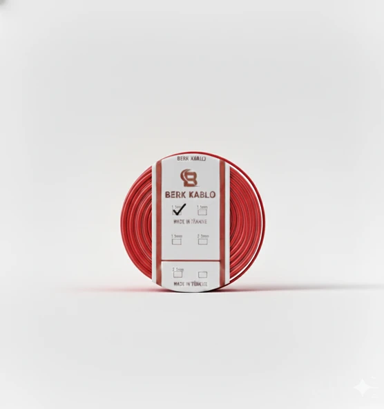 1.5 MM CCA NYA TAM KESİT KIRMIZI 100 METRE ürün görseli 1