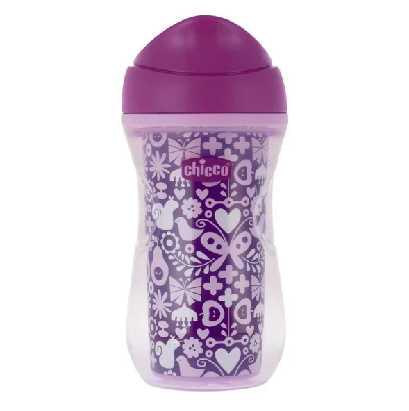 Chicco Isı Yalıtımlı Active Bardak 14 Ay+ 266 ml - Purple ürün görseli 1