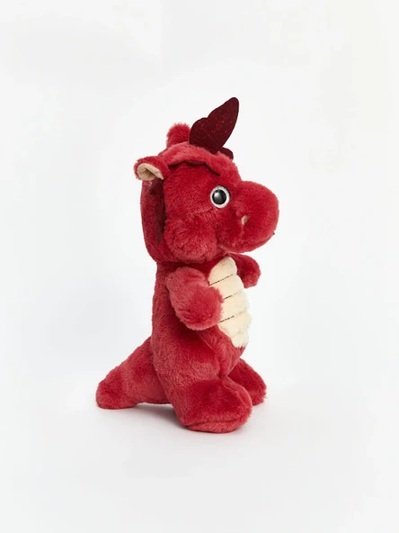Kiremit Ejderha Peluş Oyuncak – 25 cm Sevimli Yumuşak Dolgulu Çocuk Oyuncağı & Hediye - Resim 4