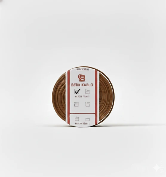 1.5 MM NYA CCA TAM KESİT KAHVERENGİ 100 METRE ürün görseli 1