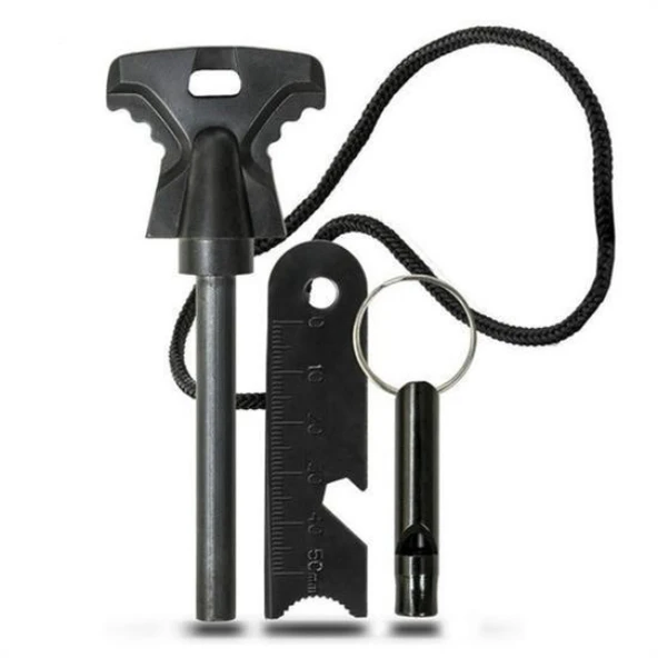 Acil Durum Magnezyum Çakmaktaşı Hayatta Kalma Kiti - Resim 2