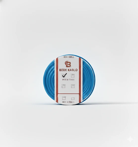 1.5 MM NYA CCA TAM KESİT MAVİ 100 METRE ürün görseli 1