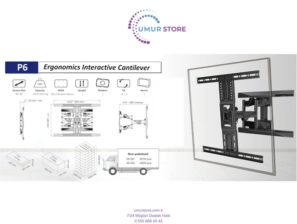 Samsung 50DU7000 50" 127 Ekran Uydu Alıcılı 4K HD Smart Lcd Led Televizyon Ultra İnce Hareketli Askı Aparatı - Resim 4