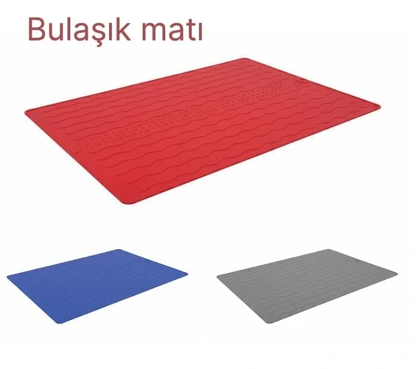 Silikon Bulaşık Kurulama Matı 30*40 cm Gıdaya Uygun Uzun Ömürlü (5314) - Resim 2