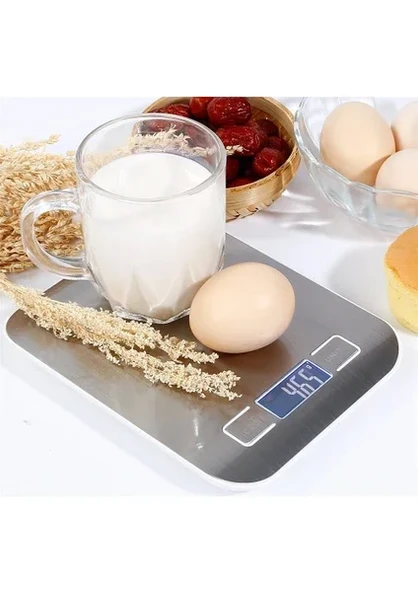 Metal Dijital Mutfak Terazisi Hassas Tartı 5 Kg Crown (2818) ürün görseli 1