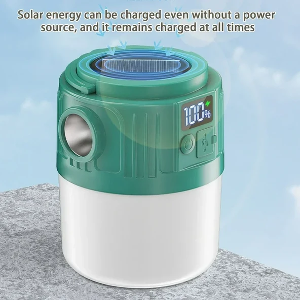 Solar Led Kamp Lambası (2818) - Resim 4