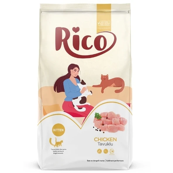 Rico Tavuklu Yavru Kedi Maması  2 Kg ürün görseli 1