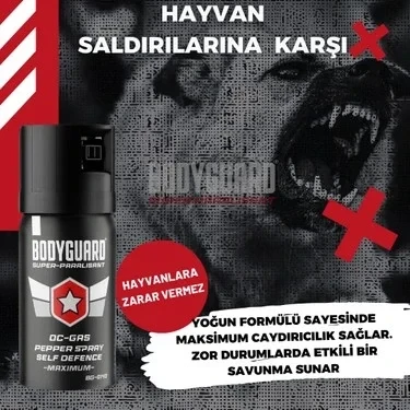 Bodyguard Biber Gazı Sprey 40ML Bodyguard (Göz Yaşartıcı Sprey) (5314) - Resim 2