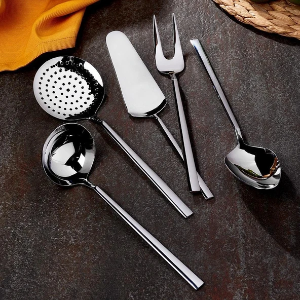 Milano 5 Parça Çelik Servis Seti - Resim 4