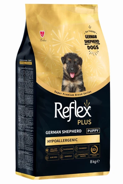 Reflex plus german shepherd puppy 8kg (hypoallergenic) hipoalerjenik yavru alman kurt köpek maması ürün görseli 1