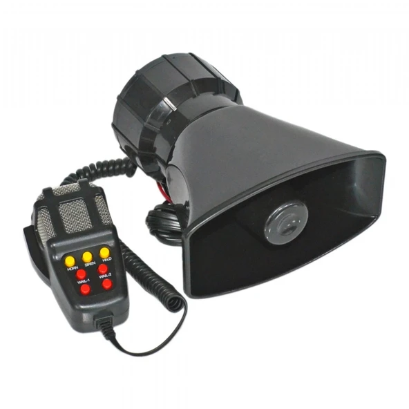 Mikrofonlu Siren 7 Sesli 100W ürün görseli 1