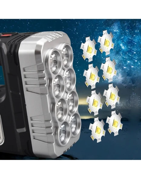 SOLAR PANELLİ LEDLİ FENER ürün görseli 1