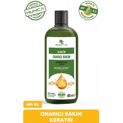 Hunca Care Keratin Şampuan Besleyici Ve Onarıcı 485 Ml ürün görseli 1
