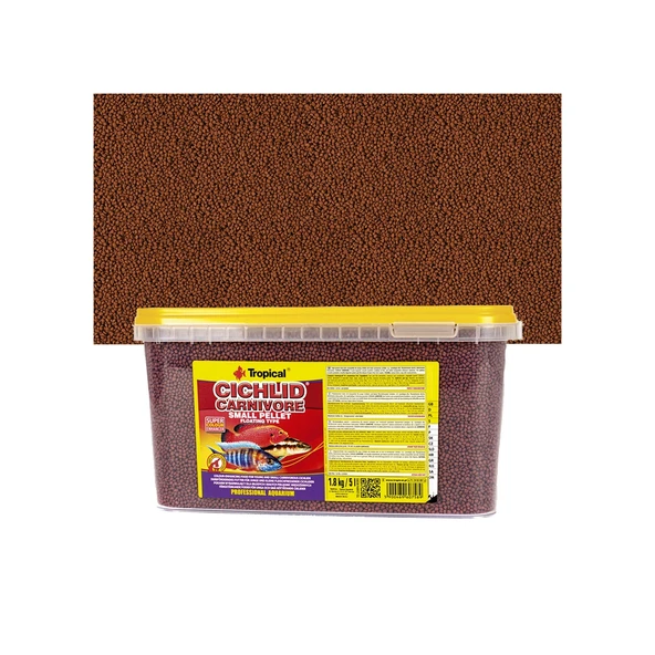 Tropical Cichlid Carnivore Small Pellet 250 Gram Küçük Granül Bal - Resim 3