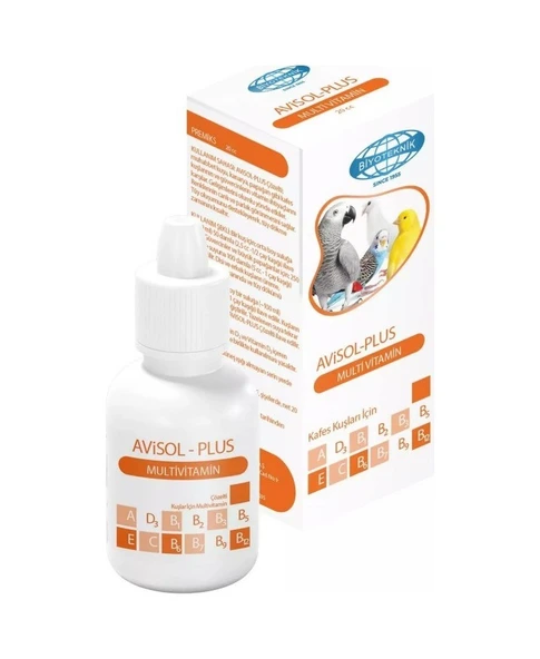 6 Adet Biyoteknik Avisol Plus Kuşlar İçin Multivitamin ürün görseli 1