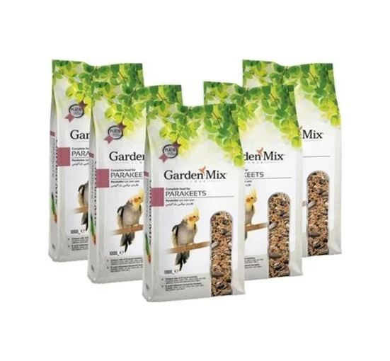 Garden Mix Platin Platin Paraket Yemi 1 KG x 5adet ürün görseli 1