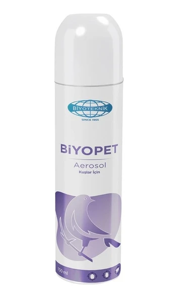 Biyoteknik Biyopet Kuşlar İçin Aerosol 150 ML ürün görseli 1