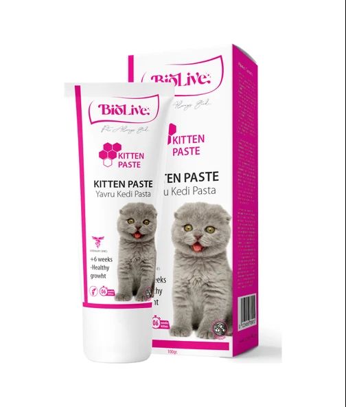 Biolive Yavru Kediler İçin Malt Multivitamin Paste 100 G ürün görseli 1