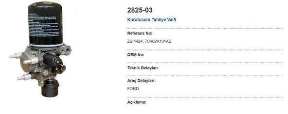 HAVA KURUTUCU KOMPLE - FORD CARGO / 1838 (ZB4424-K010593N50) - Resim 3