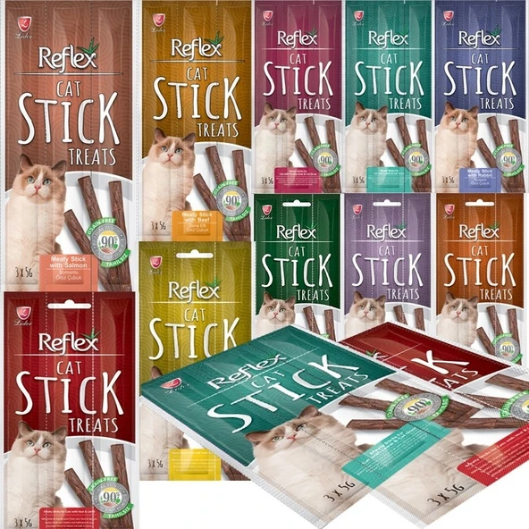 Reflex Tahılsız Karışık Yetişkin Kedi Ödül Maması 12'li 3 x 5 G ürün görseli 1