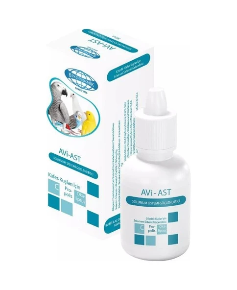 6 Adet Biyoteknik Avi-Ast Kuşlar İçin Solunum Sistemi Güçlendiric ürün görseli 1