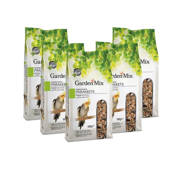 Garden Mix Platin Paraket Sultan Cennet Papağanı Yemi 5x500 G ürün görseli 1