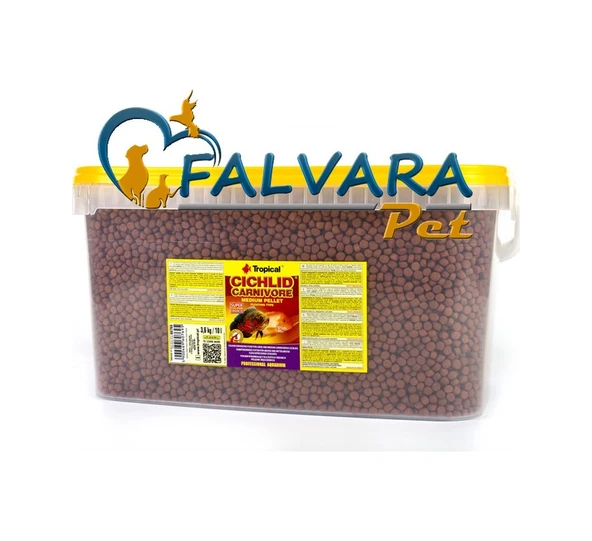 1000 Gram Tropical Cichlid Carnivore Medium Pellet Büyük Granül B - Resim 4