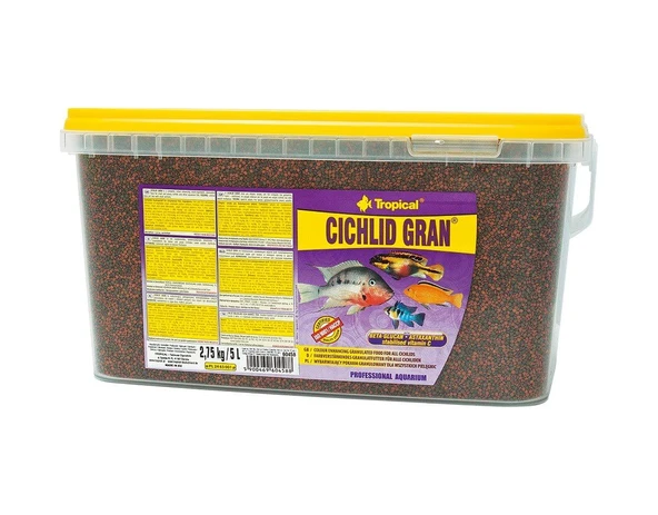 Tropical Cichlid Gran 500 G Kovadan Bölme Balık Yemi ürün görseli 1