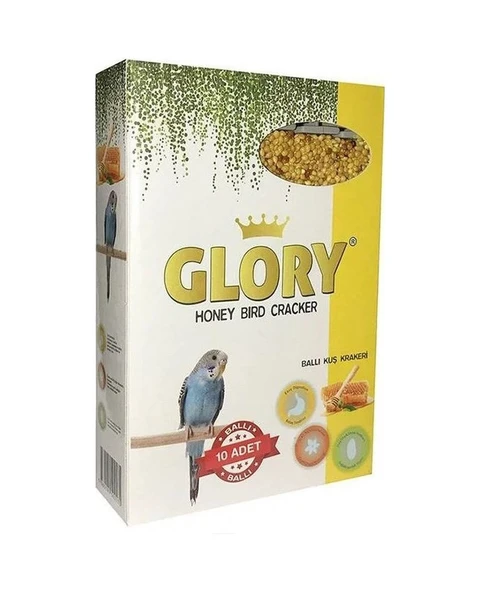 Glory Ballı Muhabbet Kuşu Krakeri 10 x 10'lu ürün görseli 1