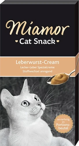 Miamor Cat Snack Cream Ciğerli Kedi Ödülü 6 x 15 G ürün görseli 1