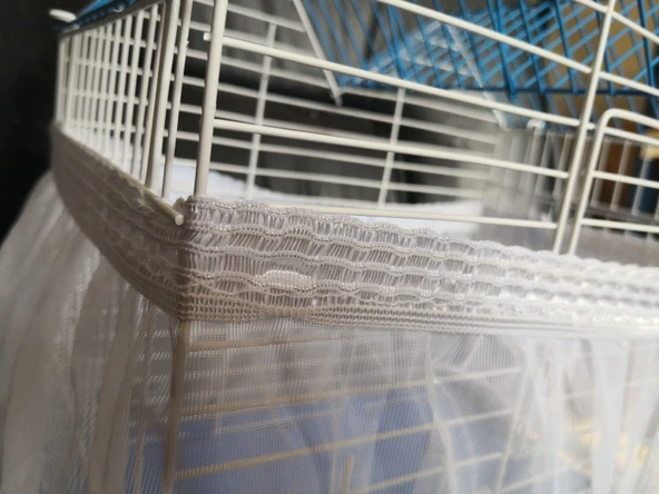 Birevcil (L) (55x30x30) Cm Kafes Tülü Tamamen Beyazdır 10 Adet ürün görseli 1