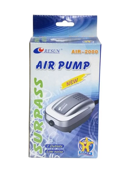Resun Air 2000 Tek Çıkışlı Akvaryum Hava Motoru 1.8 Lt/Dakika - Resim 4