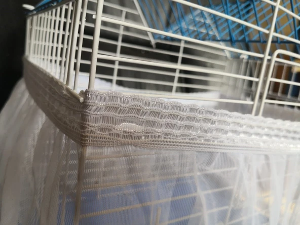 Birevcil (XL) (90x30x30) cm Kafes Tülü Tamamen Beyazdır 5 Adet ürün görseli 1