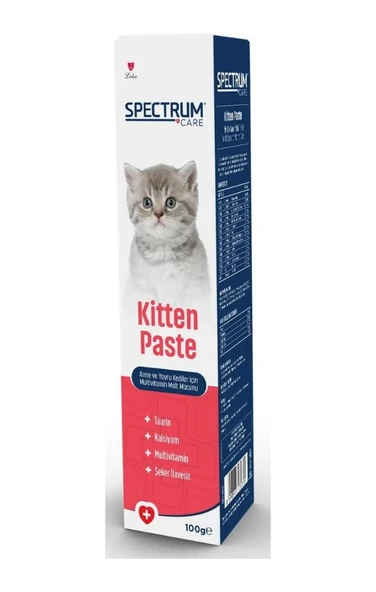 Spectrum Kitten Paste Yavru Kediler İçin Multivitamin Malt Macunu 100 G ürün görseli 1