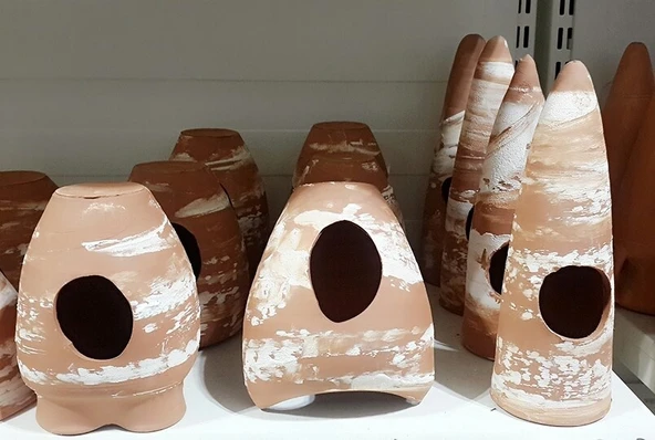 Birevcil 5 Adet Orta Boy Doğal Küp. 10-12 Cm Akvaryum Dekoru - Resim 2