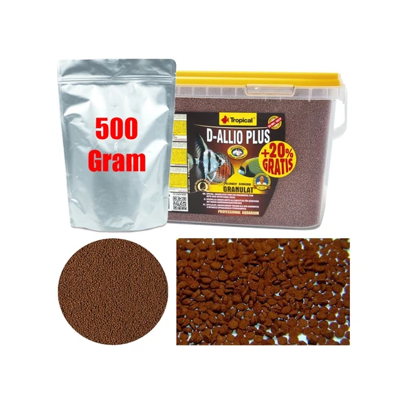 Tropical D-Allio Plus Gran Granül Sarımsaklı Yem 500 G ürün görseli 1