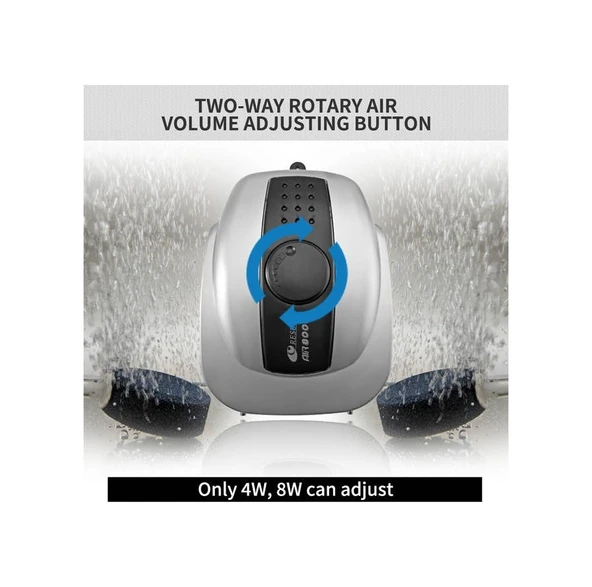 Resun Air 8000 Dört Çıkışlı Akvaryum Hava Motoru 9 Lt/Dakika - Resim 2