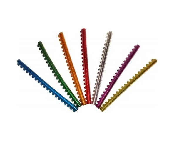 Numaralı Sıkmalı 20'li 4 mm İthal Alüminyum Bilezik ürün görseli 1