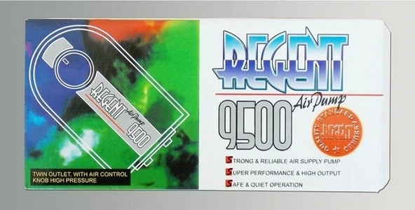 Regent 9500 Çift Çıkışlı Akvaryum Hava Motoru 4w ürün görseli 1