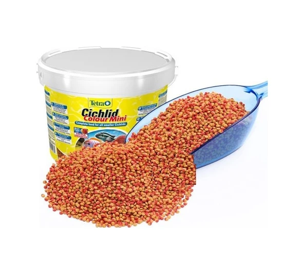 Tetra Cichlid Colour Mini Granules 100 G. Açık Kovadan Bölme - Resim 4